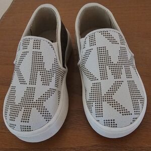 Toddler Girls Chocolate/Vanilla Michael Kors Jem Castro Slip-On Shoes - Size 5